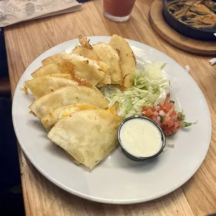Chicken Bacon Ranch Quesadillas