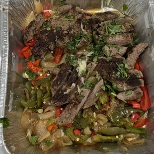 Small party platter Steak Fajitas