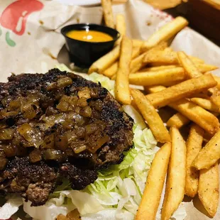 Double Old Timer w/Cheese* no cheese no bun