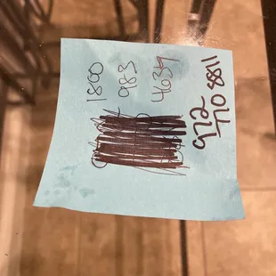 a piece of paper with a drawing on it