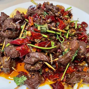 Toothpick Lamb @ColumbusFoodDude