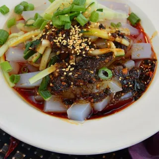 Handmade Green Bean Jelly In Chili Sauce (Spicy)