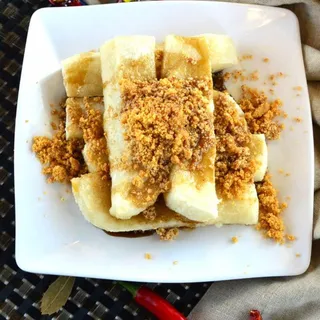 Pan Fried Rice Cake With Brown Sugar