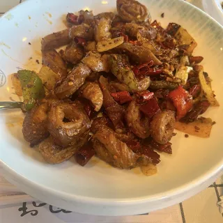 Dry Pot Pig Intestine (Spicy)