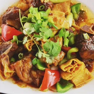 Lamb Spine With Tofu Skin (Spicy)