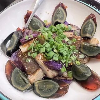 Mashed Eggplant with Century Egg