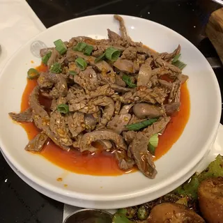 Spicy Kidney Slice with Chili Sauce