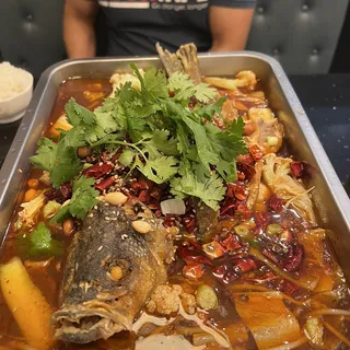Szehuan Style Boiled Fish in Chili Oil