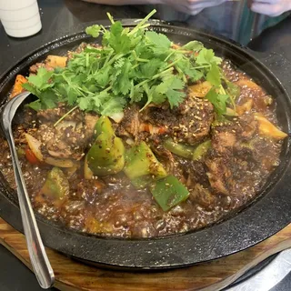 Chicken with Red and Green Pepper