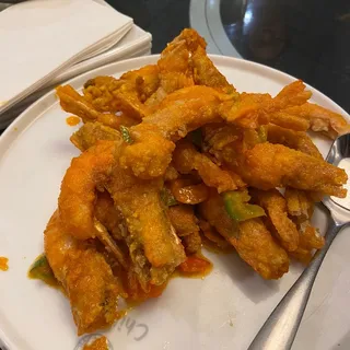 Shrimp with Salted Egg Yolk