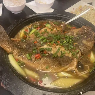 Boiled Fish with Chinese Green Pepper