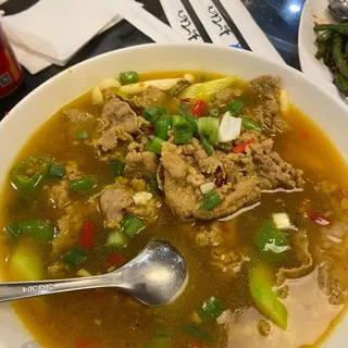 Beef Tripe in Golden Soup