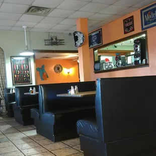 the inside of a restaurant