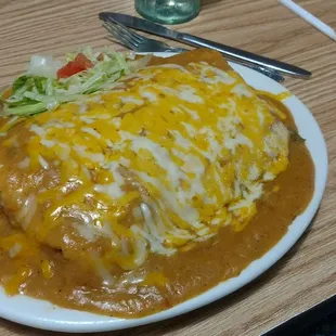 Chilitos Burrito Special. Not to bad. Make sure to ask for extra napkins.