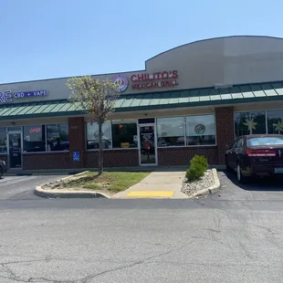 the front of the restaurant