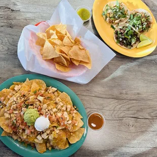 nachos and chips