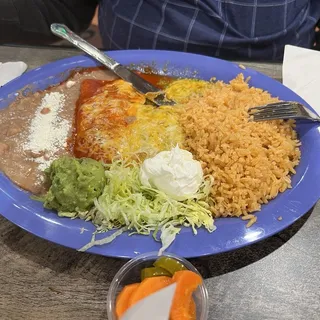 Enchiladas Dinner Plate