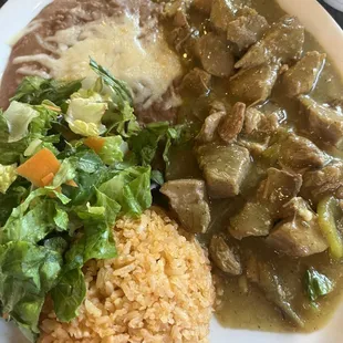 Chili Chile Verde Dinner