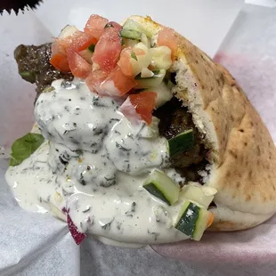 Kebab in pita