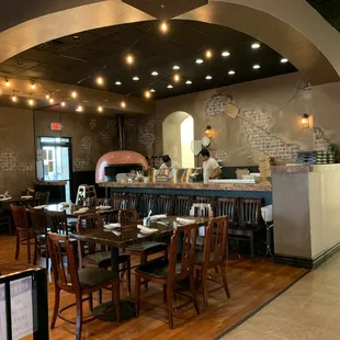 the interior of a restaurant