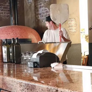 The chef at work