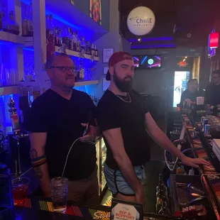 Auntie Roger training the children!!