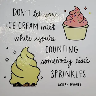 a cupcake and a sprinkle