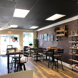 he inside of a restaurant