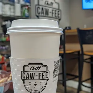 Triple cafe latte with vanilla and oatmilk