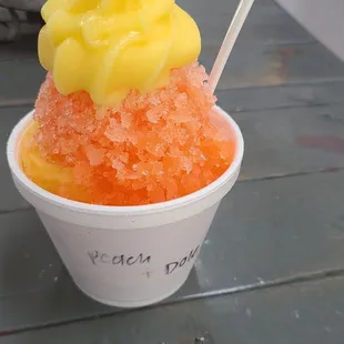 Peach and dole dairy free sorbet
