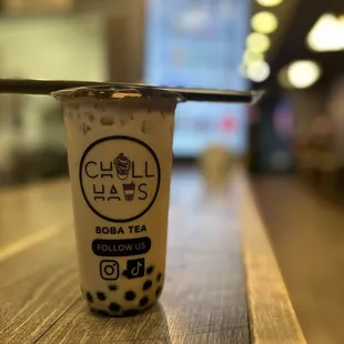 Lavendar Nondairy Milk Tea