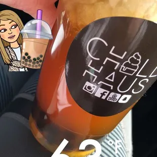 Peach Mango Boba
