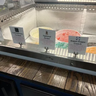 different flavors of ice cream