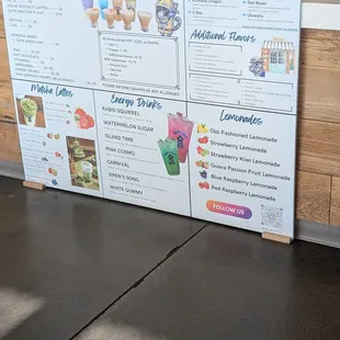 Their menu.