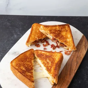  grilled cheese and bacon sandwich