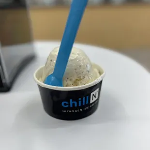 Regular - Ice Cream, butter pecan, cake batter, cookie dough bites and honey swirled.