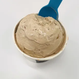 Ice Cream with Nutella Base + Almonds + waffle