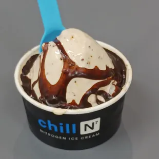 My personal selection was a jamocha/coffee flavored goodness