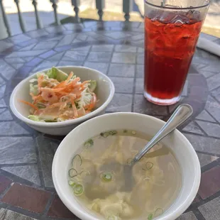 Lunch special salad and soup