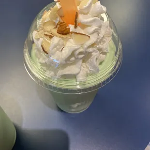 Pistachio almond shake