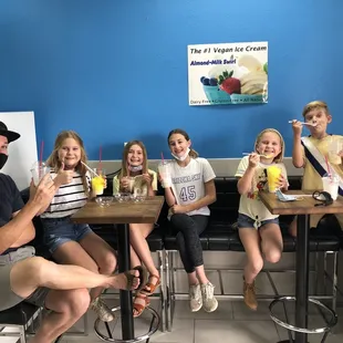 Little sitting area inside.