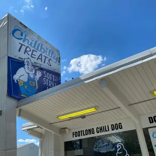 the front of the store