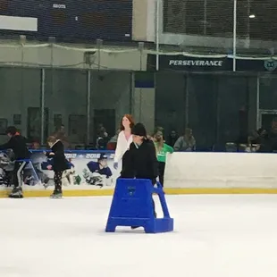 The dangerous blue thing. Watch out. They will run into you