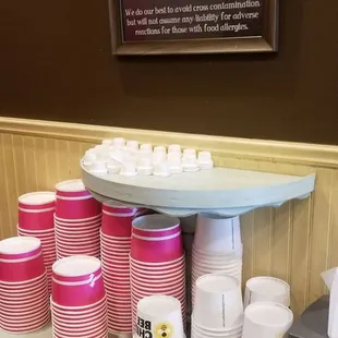 a variety of cold beverages on a table