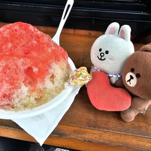 Three flavors: watermelon, butter beer, and pickled mango!