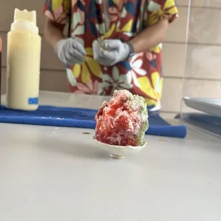 The littlest, most exquisite shave ice