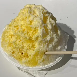 Experimental: Almond Float Shave Ice! Mandarin Orange / Lychee Syrup