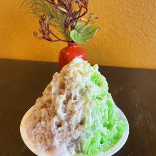 a bowl of ice cream