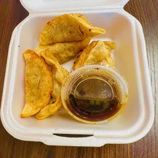 crispy chicken dumplings