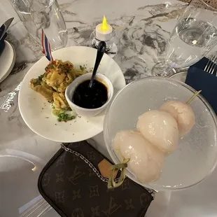 Lychee martini &amp; Dumplings